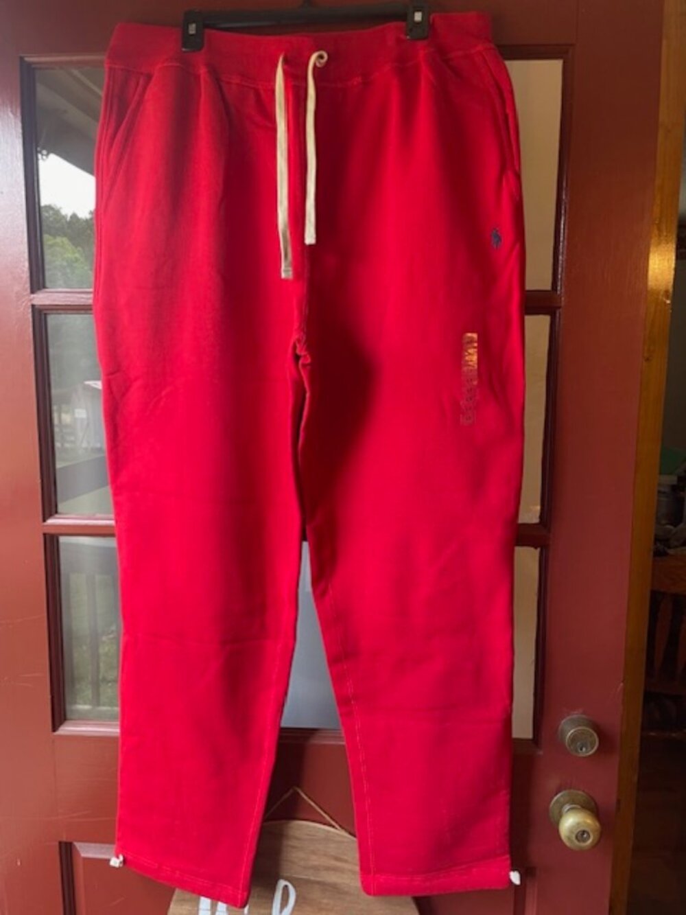 Mens LT NWT Red Polo Jogger Pants